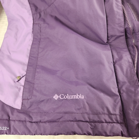 Columbia Waterproof Women's Purple Jacket Size XL. #A13 - Picture 14 of 16